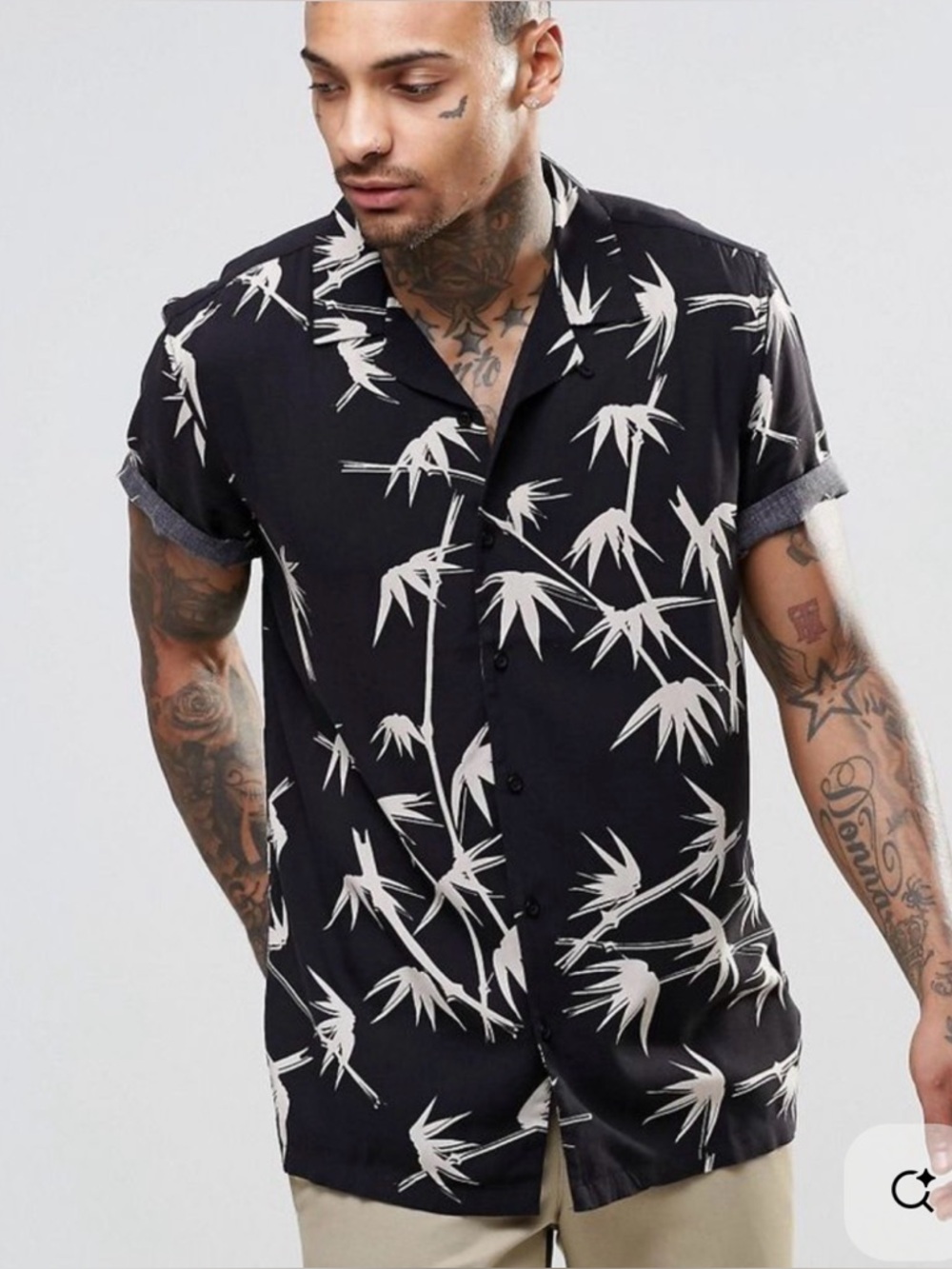 ☀️3/$15 NWOT SHEIN Tropical Hawaiian Shirt Small